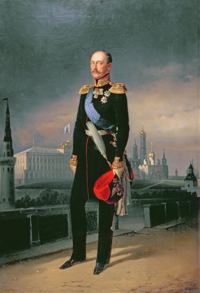 Portrait of Emperor Alexander II (1818-81), 1856 by G. Botmann